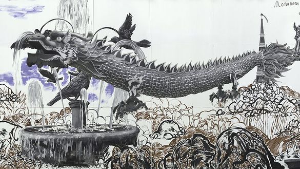 Sun  Xun,  Magician  Party  and  Dead  Crow  (still),  2016,  image  courtesy  and  ©  the  artist.   