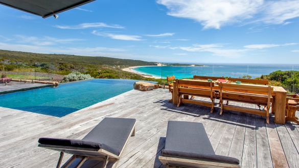 Outdoor deck, lap pool, Injidup Beach - Injidup Bay House Outdoor deck, lap pool, Injidup Beach - Injidup Bay House
