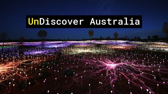 Tourism Australia's 'UnDiscover Australia' campaign seeks to challenge perceptions of the destination held by travellers from South and South East Asia. Pictured is Field of Light, NT.