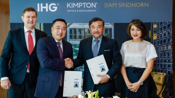 MR. Kenneth Macpherson, Chief Executive Officer, Europe, Middle East, Asia and Africa, IHG MR. Clarence Tan, Managing Director South East Asia and Korea, IHG MR. Chalaluck Bunnag, Managing Director SIAM SINDHORN  MRS. Chonpreya Pacharaswate, Director, Hot