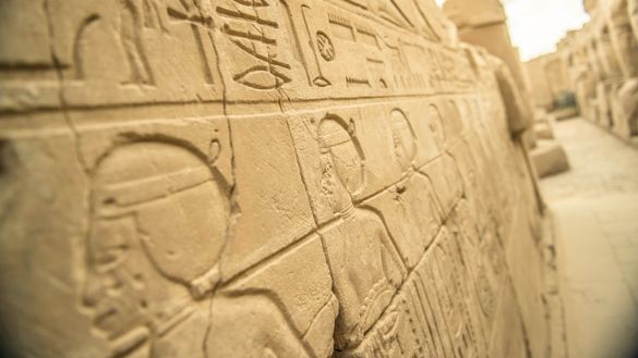 Carvings of Karnak in Egypt