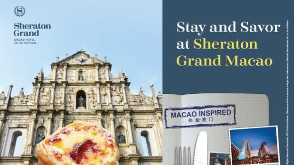 Sheraton Grand Macao is now offering the 'Stay and Savor' package from HKD,388 per night
