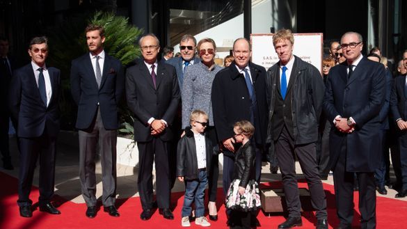 TT.SS.HH. Prince Albert II and Princess Charlène, accompanied by Crown Prince Jacques and Princess Gabriella next to Pierre Casiraghi, Michael Wittstock, Jean-Luc Biamonti, Daniel Lambrecht, Ivan Harbour, Alexandre Giraldi TT.SS.HH. Prince Albert II and Princess Charlène, accompanied by Crown Prince Jacques and Princess Gabriella next to Pierre Casiraghi, Michael Wittstock, Jean-Luc Biamonti, Daniel Lambrecht, Ivan Harbour, Alexandre Giraldi