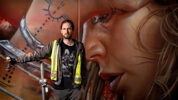 Matt Adnate at The Adnate, Perth Matt Adnate at The Adnate, Perth