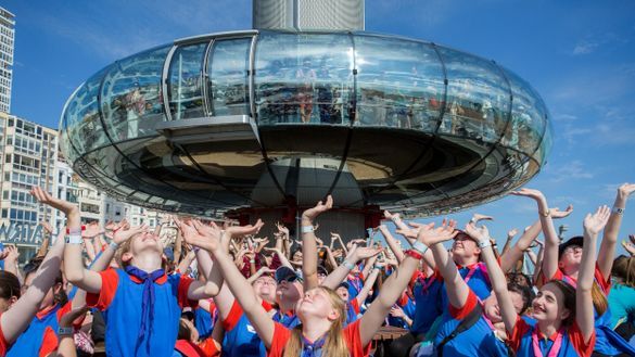 More than 250 girl guides from over 10 countries will visit British Airways i360 this week More than 250 girl guides from over 10 countries will visit British Airways i360 this week
