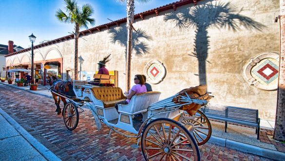 Carriage Ride on Aviles Street in St. Augustine - the oldest street in the Unites States