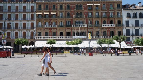 San Fermin Festival in Pamplona City on the Camino de Santiago
