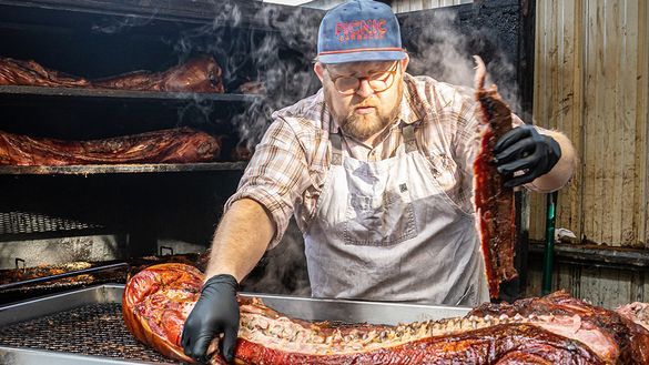 Wyatt Dickson of Picnic and Wyatt’s Whole Hog Barbecue Wyatt Dickson of Picnic and Wyatt’s Whole Hog Barbecue