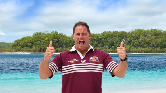 Two Queensland icons - rugby league legend Billy Moore, and the remarkable Lake McKenzie, on K'gari 