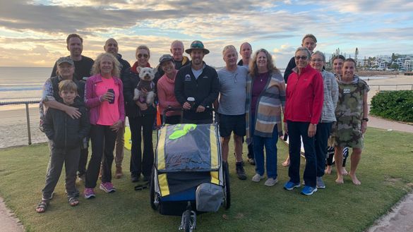Family Friends and Colleagues wish James farewell