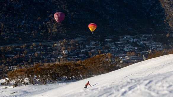 Snowboarding and hot air balloons!