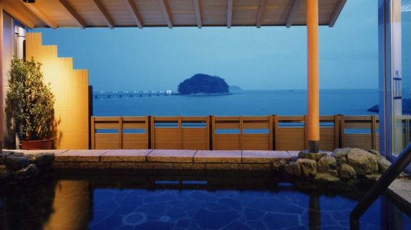 View of Takeshima Island from one of Gamagori's hot springs View of Takeshima Island from one of Gamagori's hot springs