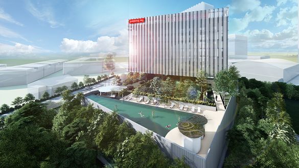 Rendering of The Standard, Singapore hotel Rendering of The Standard, Singapore hotel