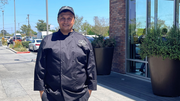 Romuald Guiot at Porto's Bakery in Buena Park, CA Romuald Guiot at Porto's Bakery in Buena Park, CA