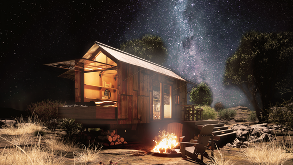 Stella the Stargazer night render
