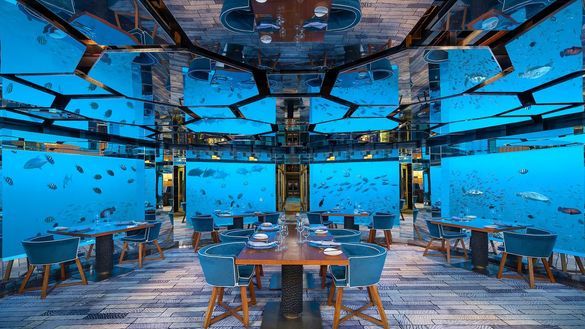 SEA Underwater Restaurant at Anantara Kihavah Maldives Villas SEA Underwater Restaurant at Anantara Kihavah Maldives Villas