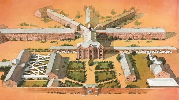 HOSHINOYA Nara Prison Illustration 
