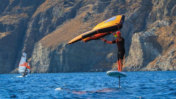 Wingfoiling at Mark Warner's Aeolian Village Beach Resort