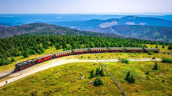 Harz steam train on the Brocken 