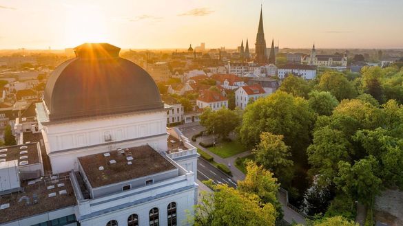 Sonne über den Dächern Oldenburgs