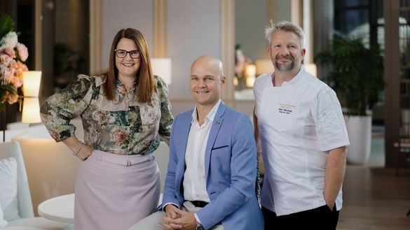 Megan Reid, Arpad Romandy, Chef Mark Marshall 