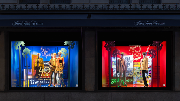 Visit West Hollywood's window display at the Saks Fifth Avenue New York flagship, open until October 29, 2024