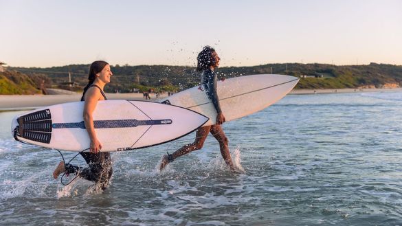 Surfing Lake Macquarie NSW