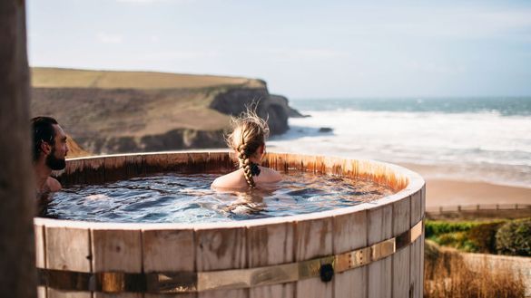 Scarlet Hotel hot tub view Scarlet Hotel hot tub view