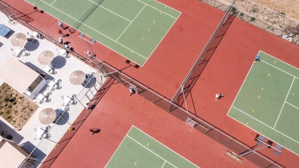 Mark Warner Kamari Resort - tennis courts Mark Warner Kamari Resort - tennis courts