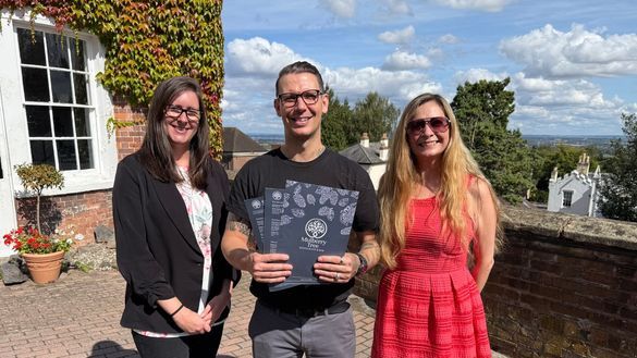 Pictured: Ashlea Fleming, Operations Manager, and Ben Pearson, Restaurant Manager, at The Mulberry Tree in Great Malvern, with Victoria Carman, Visitor Economy and Towns Manager at Malvern Hills District Council. Pictured: Ashlea Fleming, Operations Manager, and Ben Pearson, Restaurant Manager, at The Mulberry Tree in Great Malvern, with Victoria Carman, Visitor Economy and Towns Manager at Malvern Hills District Council.