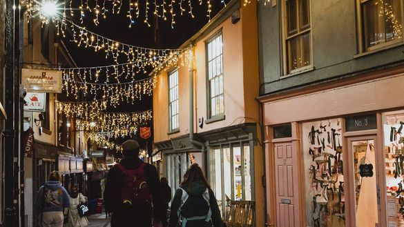 Norwich at Christmas in The Norwich Lanes
