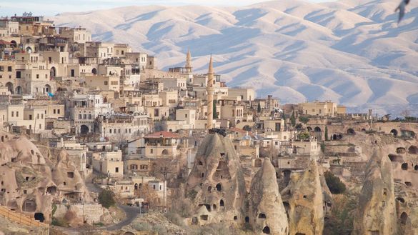 Cappadocia cave dwellings  Turkey 