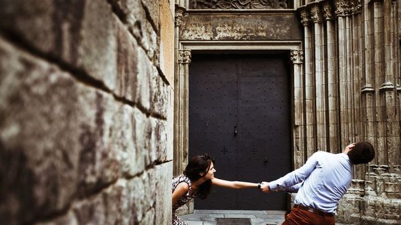 Spooky moment in Catalonia