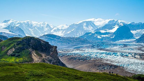 Hiking near Tordrillo Mountain Lodge, Alaska