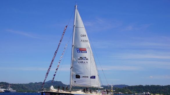 Team Scotland departs Subic Bay on the Clipper Round the World Yacht Race