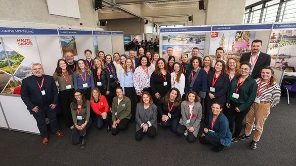 Atout France, partners and TravMedia organisers in the France Zone at IMM London 