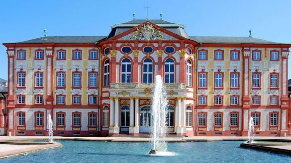 Old castle in Bruchsal in Germany