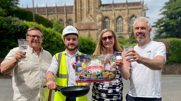 Pictured: Steve Boffy from Boffy Markets, Rob Tosh Quantity Surveyor from Speller Metcalfe, Victoria Carman, Visitor Economy and Place Manager at MHDC, Daniel Walton, Portfolio Holder for Economy and Tourism at MHDC. 